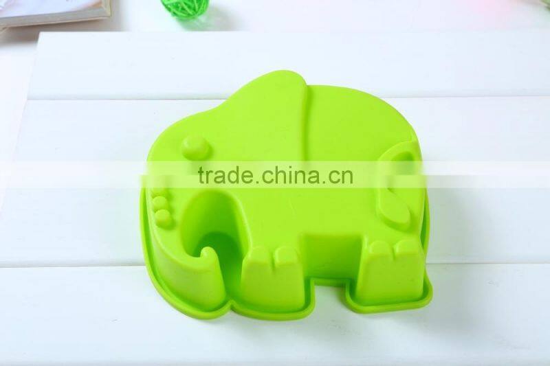 Elephant shape Muffin Sweet Candy Jelly fondant Cake chocolate Mold Silicone tool