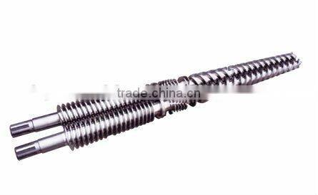 Conical twin screw for extruder machine