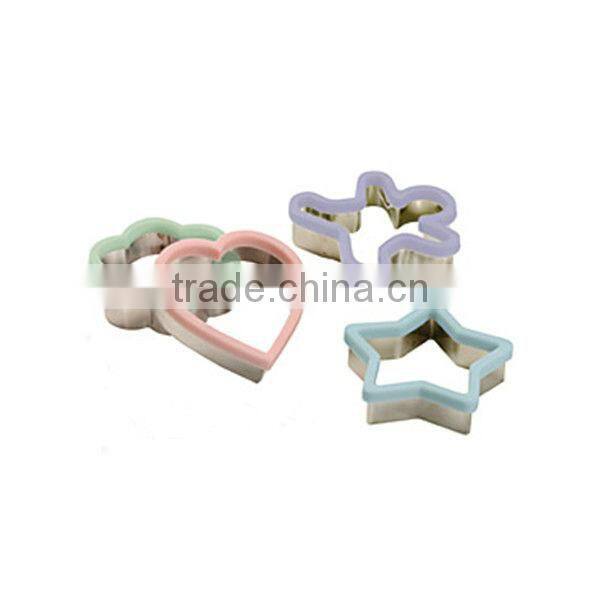 BC-2038 4-piece Silicone Rims stainless steel cookie cutter
