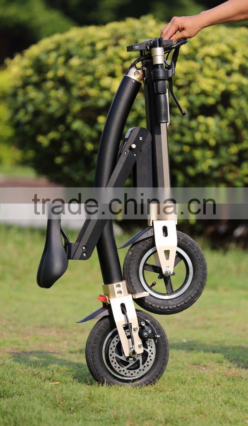 2017 new arrive Two Wheels Aluminum alloy Portable Foldable Electric Scooter