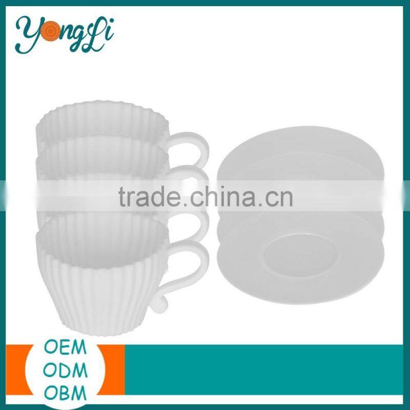 Oven Hamburger Perforated Baguette Mini Cupcake Cake Flat Silicone Baking Tray