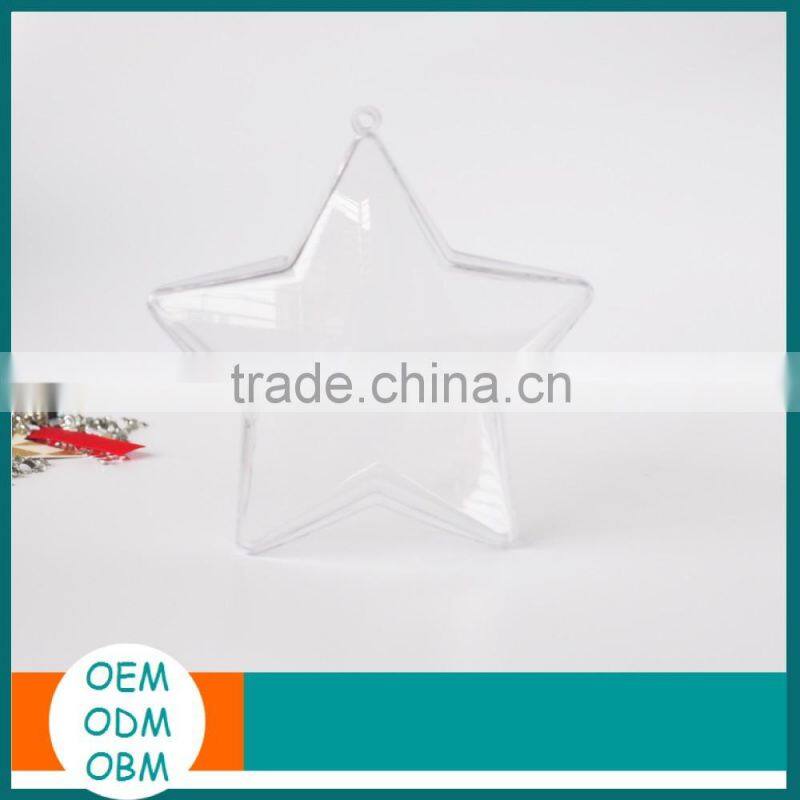 Summer Hottest Clear Plastic Christmas Star Balls