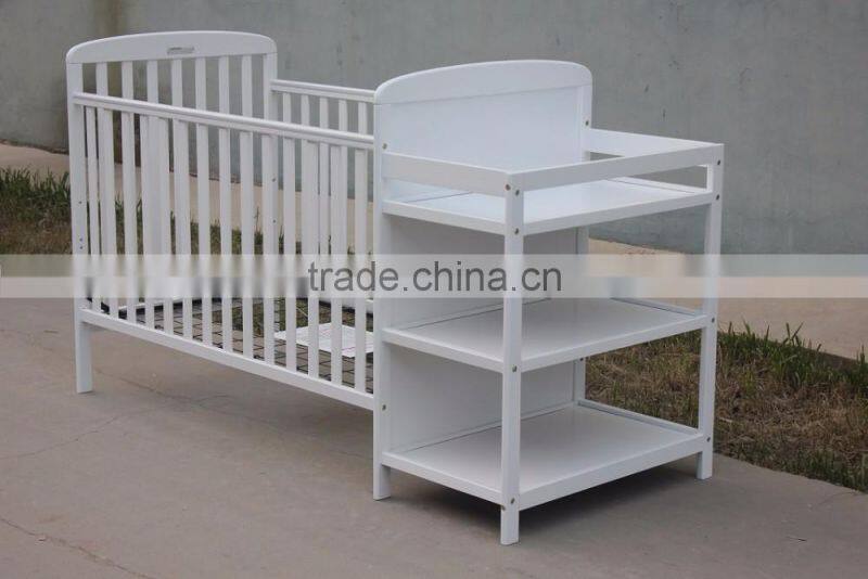 whole sale high quality solid wood adult baby crib