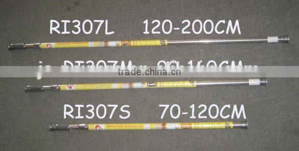 Telescopic straight stainless steel shower curtain rod for bath room