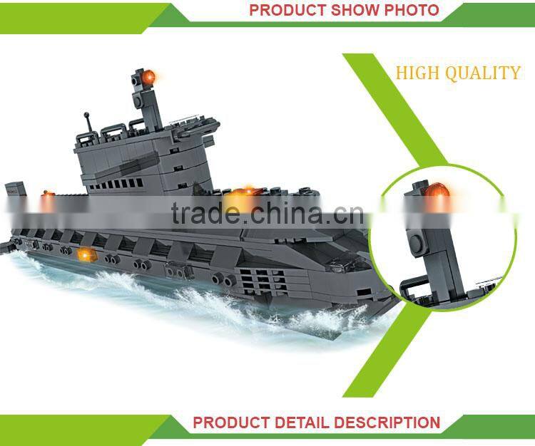 520PCS military play set building blocks submarine toy