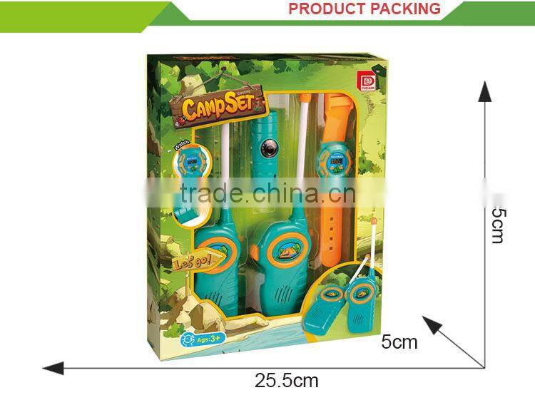 Newest children outdoor camping set plastic intercom phone toys
