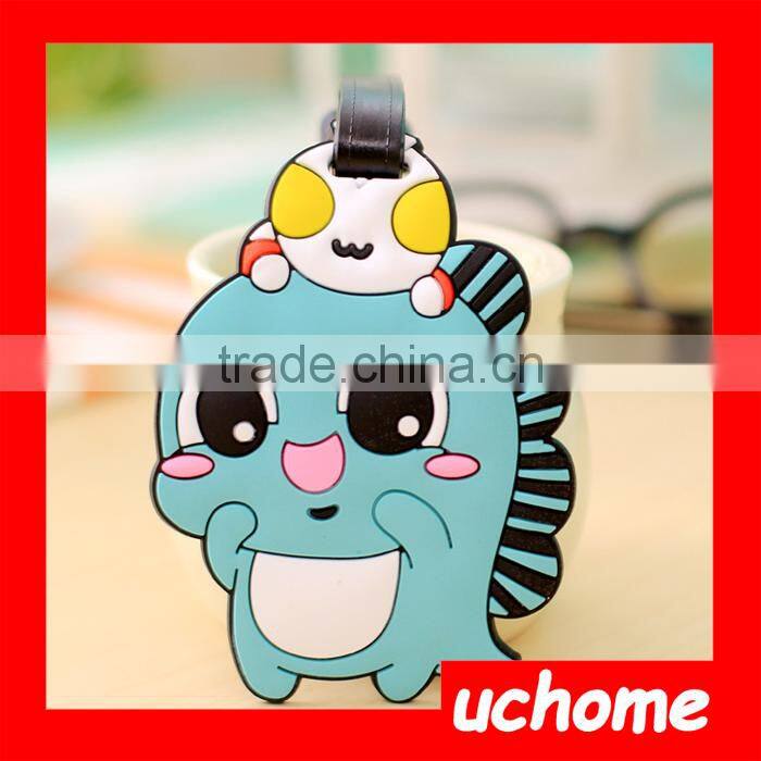 UCHOME Wholesale Promotional Products Plastic Wholesale Cartoon Luggage Tags For Kids