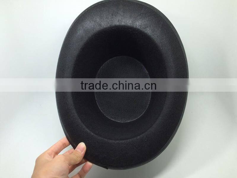 Custom black round top hat and magic cap with printing