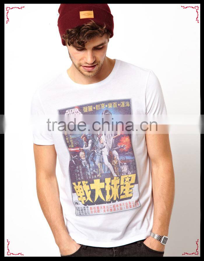 High quality custom printed mens t shirt manufacturing