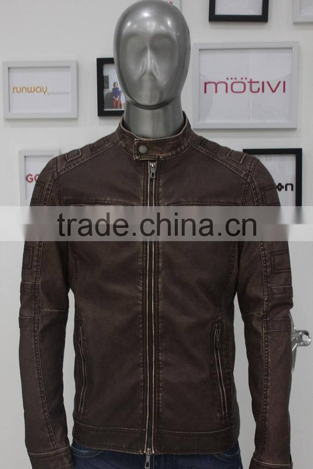 2014 Fashion Cheap Oem Mens Pu Jacket In Russia Moscow people