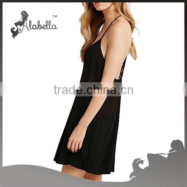 T back dress singlet dress black slip dress