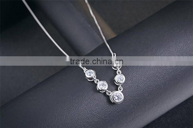 2017 New design 925 sterling silver balls shape pendant necklace