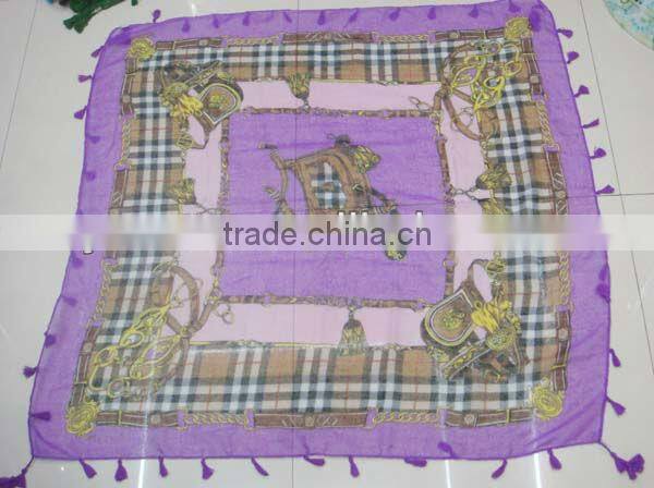 most popular novel tassel square scarf