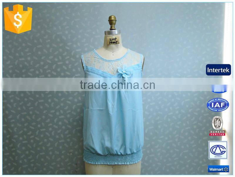 2015 Summer New Style Sky Blue Beautiful Women Vest