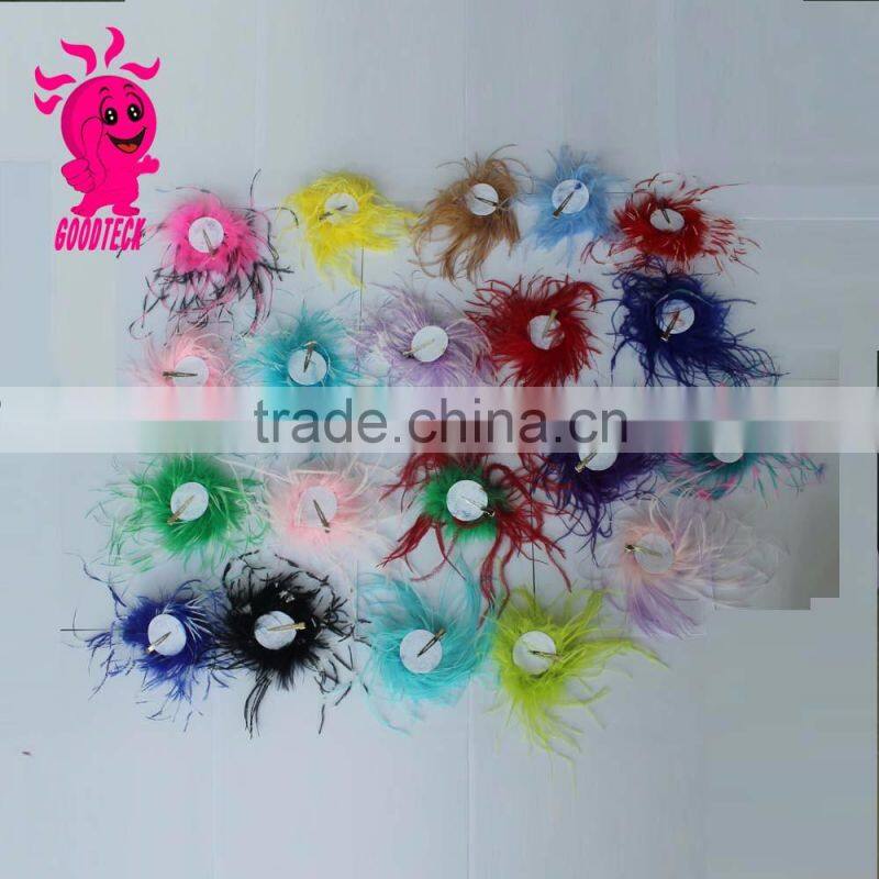 China wholesale multicolor hair accessories or clothes decotation curly ostrich feather