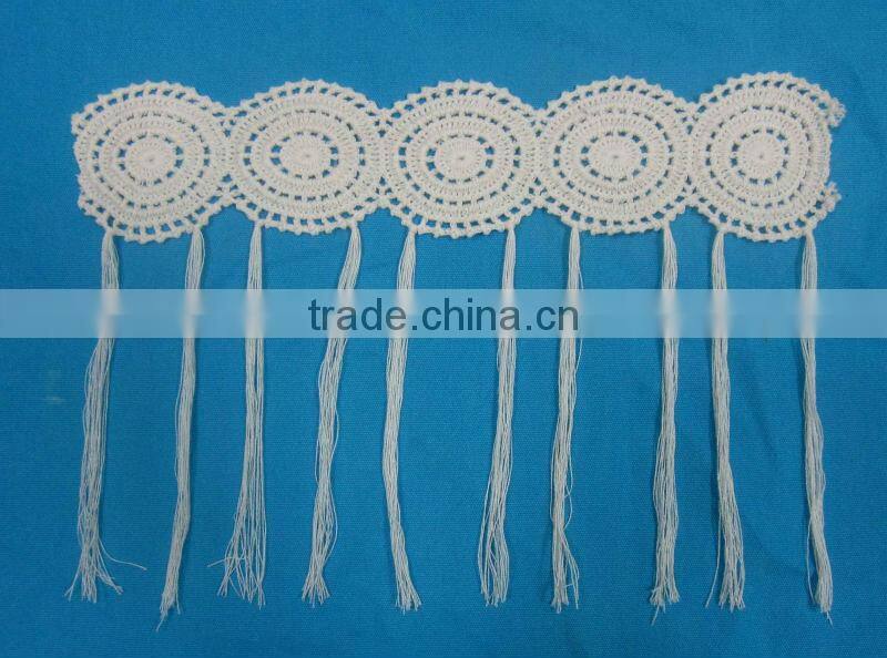 crochet cotton lace trim for garment