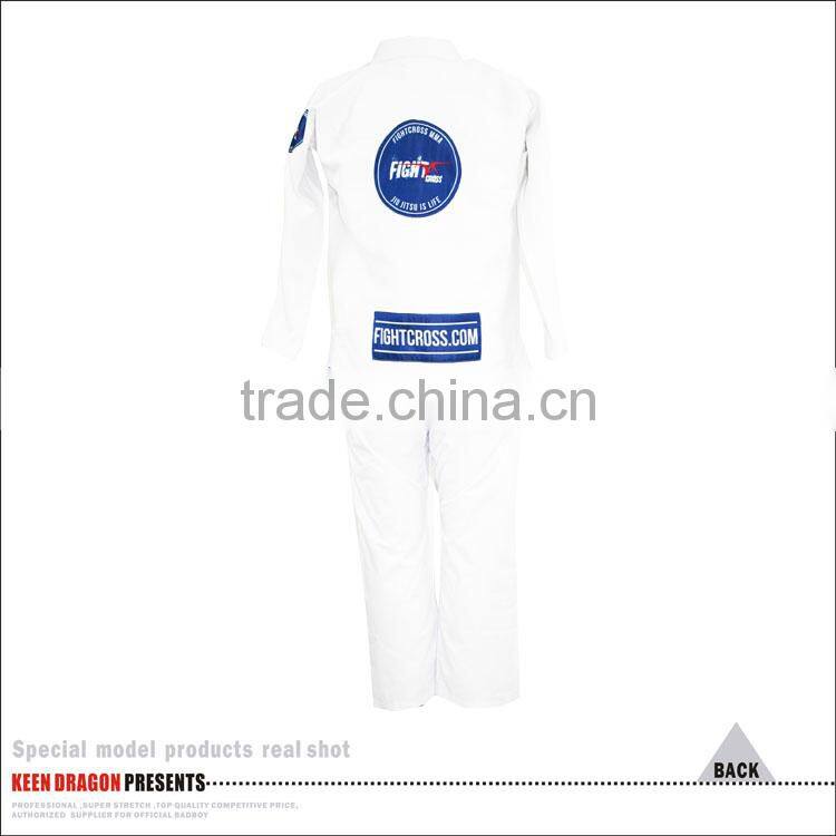 Blank white custom made shoyoroll cut bjj kimono judo uniform