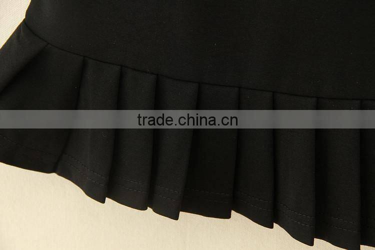 Wholesale women clothes casual knit dress daughter sleeveless one-piece dress black party