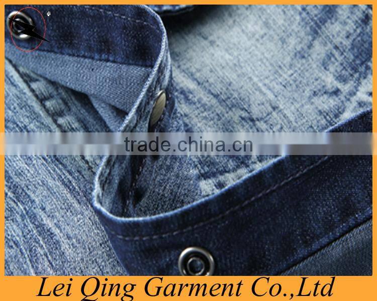 Factory wholesale denim shirt men jeans shirt