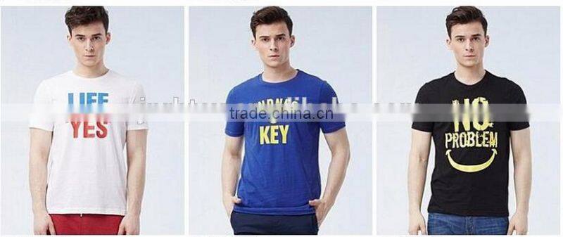 China manufacture 160gsm 100% Ring Spun Cotton Custom T shirt Printing