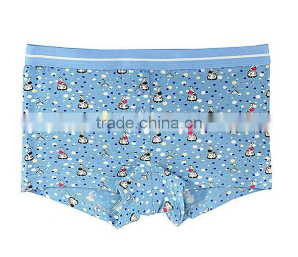 Custom Subliamation Breathable Lycra Cotton Boyshort Women Underwear