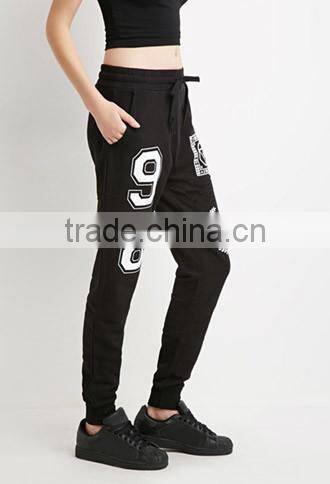 Alphanumeric draw string who pants sports pants