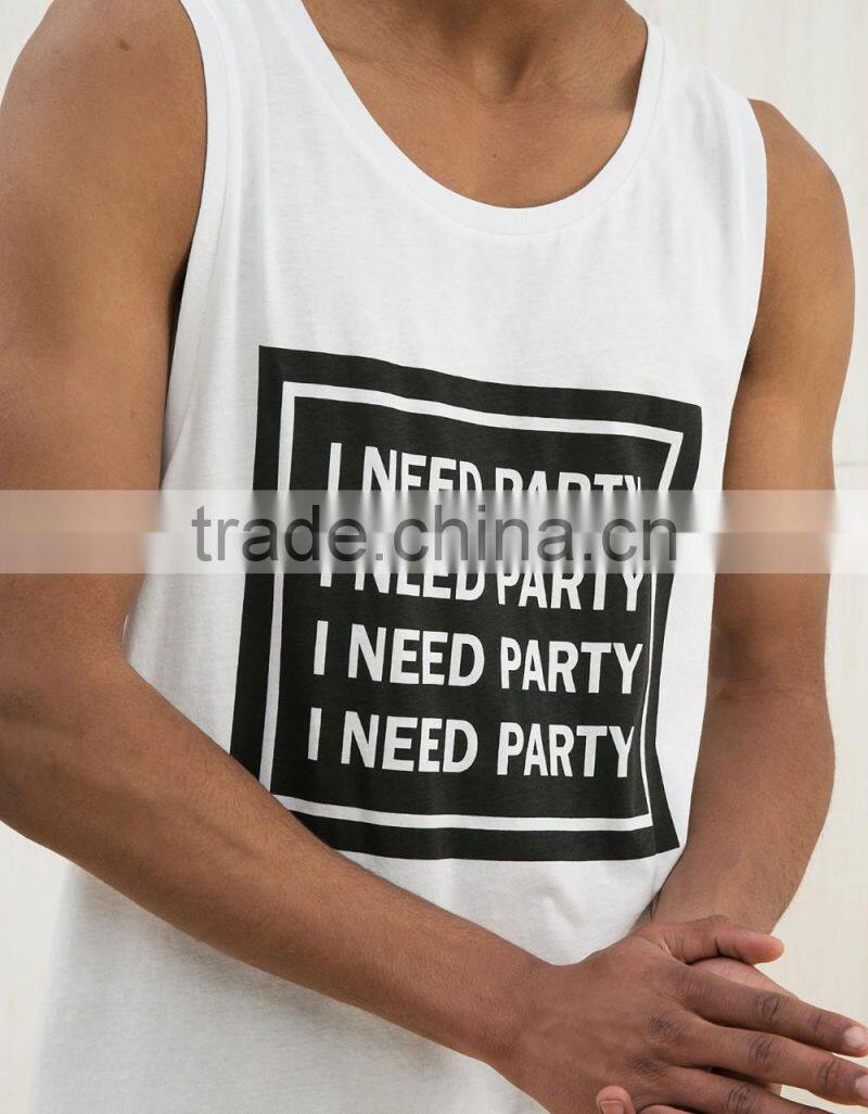fashion men street dancing tank top hip hop tank top
