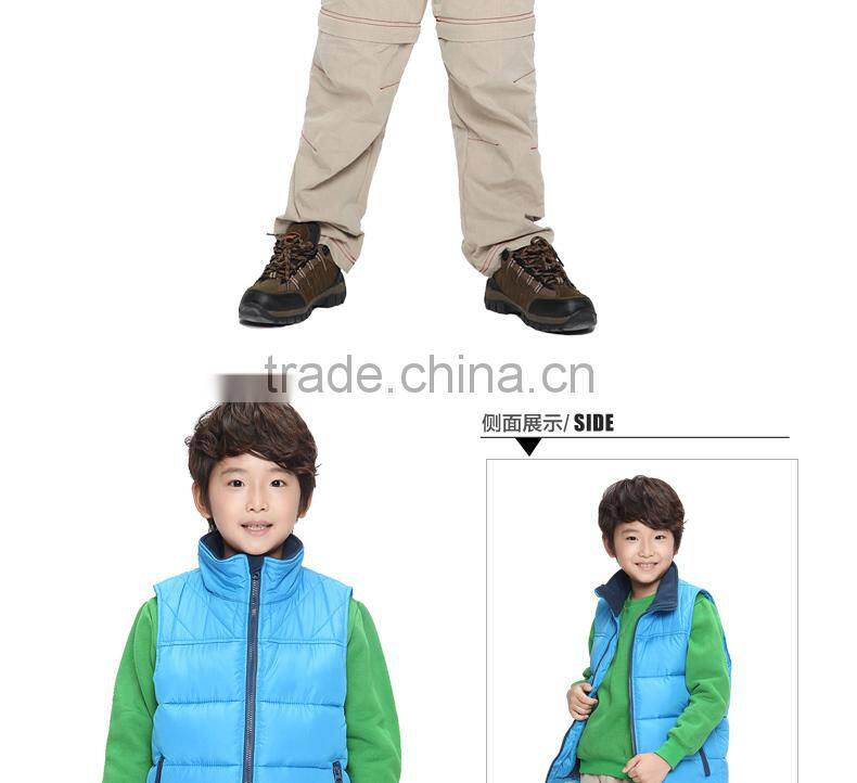 2015 Hot Sell Spring Windproof Kids Padded Waistcoat