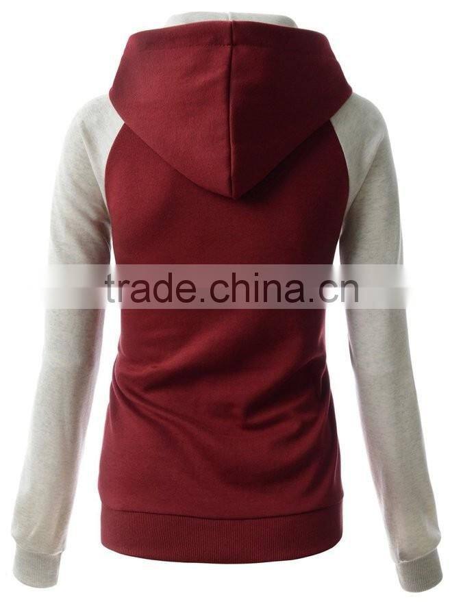 wholesale lady varsity hoodies/ custom woman spring hoody/bulk blank autumn hoodies