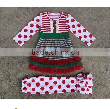 Easter day spring ruffle Baby girl matching stripe red lucky cute baby girl remake cotton vintage remake outfit