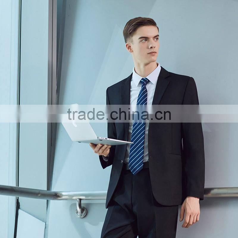 OEM Wholesales Office Men Wear Uniform Black Fashion Men Suit 2014