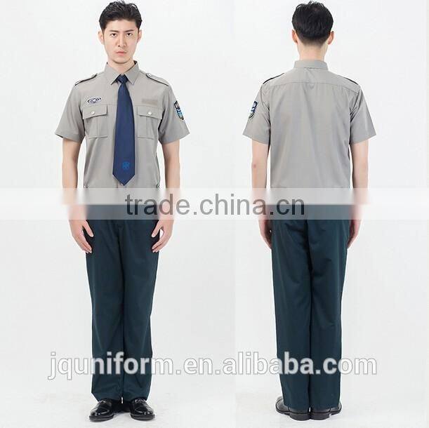 2016 design security guard uniform shirt,OEM 100% cotton unisex guards uniforms