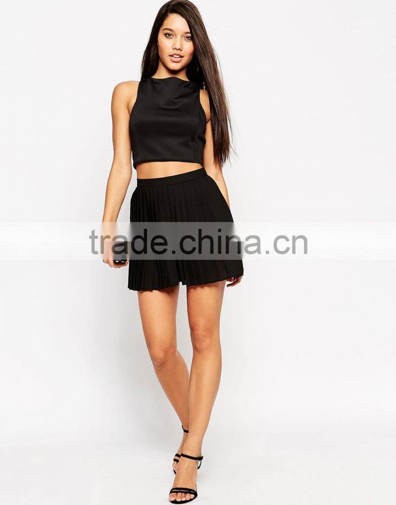 High-rise waist pleated front shorts sexy women shorts wholesale