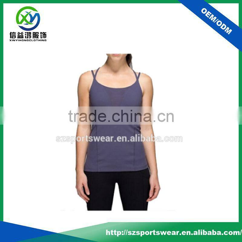 wholesale latest design fashion sexysee-through I-shaped Vest tank tops