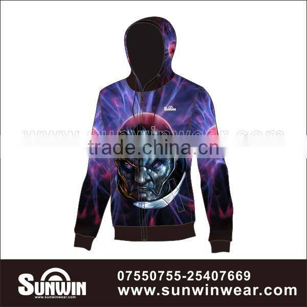 Wholesale Custom Design Funny Hoody Sublimation Cheap Polyester Sweatshirts