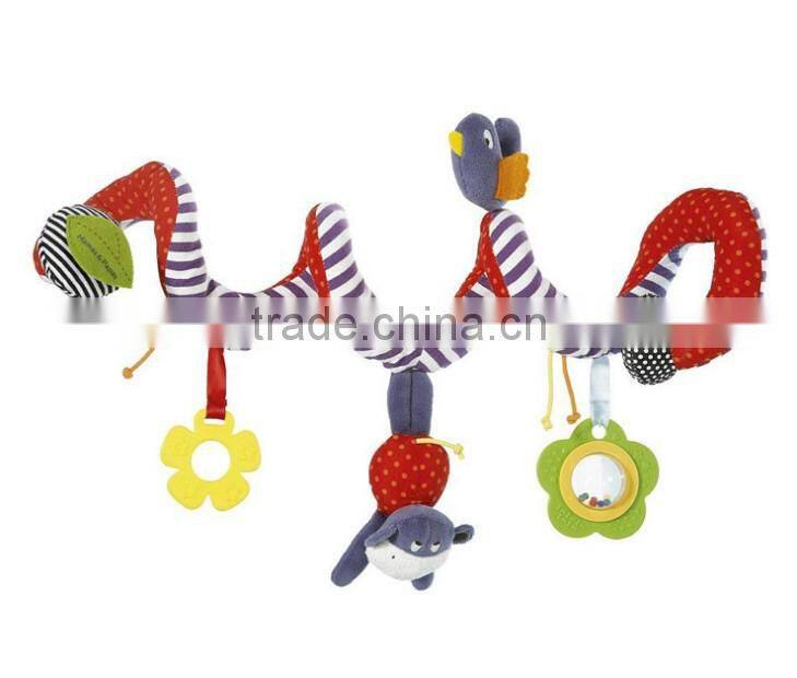 Baby bed around toy, knited baby toys