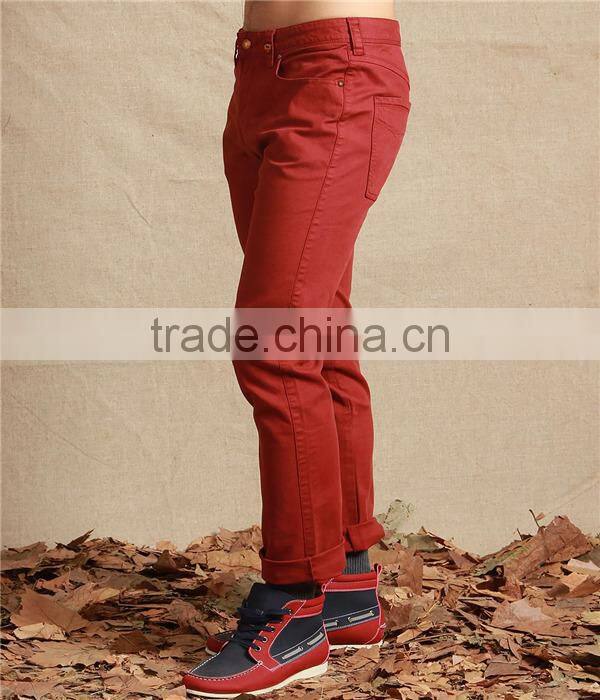 Hot sale 100% cotton man's trousers custom casual man's pants