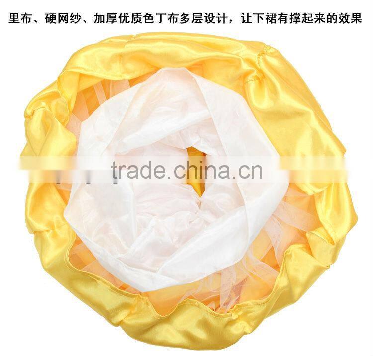 Factory direct cheap costumes Stage Performance Princess Dresses For Girls Kids Latest design satin fabric costumes