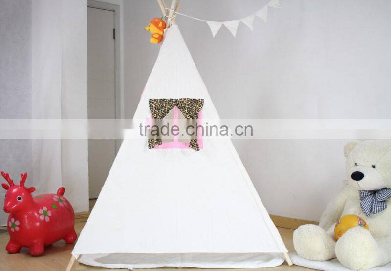 100% cotton canvas breathable wood single pole tipi, tipi tent