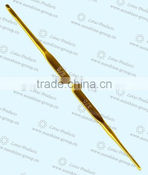 2017 High Quality Alu Crochet Hook Double Point 010