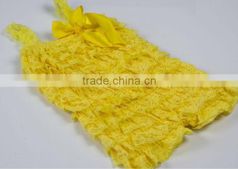 Promotion solid colors lace romper petti baby girl lace romper newborn Infant jumpsuit children clothes