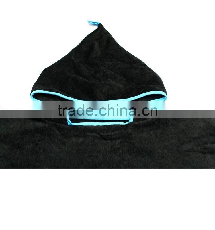 100% Cotton changing robe hooded towel custom Suft poncho