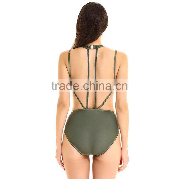Ladies' Cover Belly Slim Siamese Triangle Sports Swimming Suit