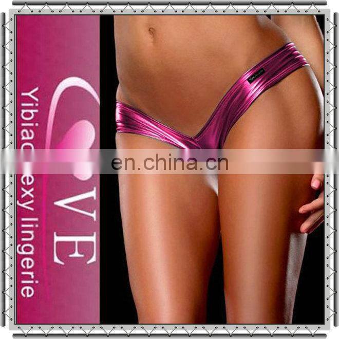 2015 new fashion sexy hot design underwear Glossy V bikini women panty