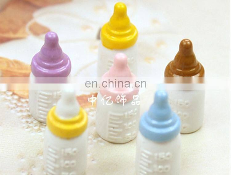 Resin Ornament Mini Colour Milk Bottle Children's Emulational Toy