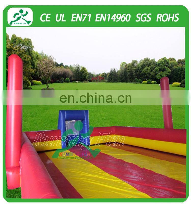 2015 Top Quality CE portable inflatable soap football field