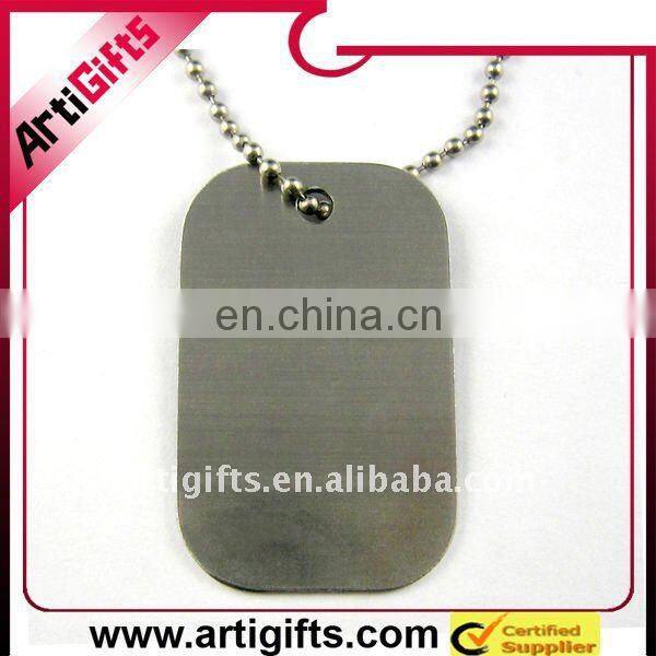 Fashion metal dog tags necklace for men