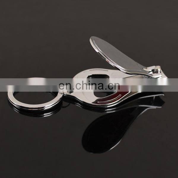 custom logo metal keychain with nail scissors
