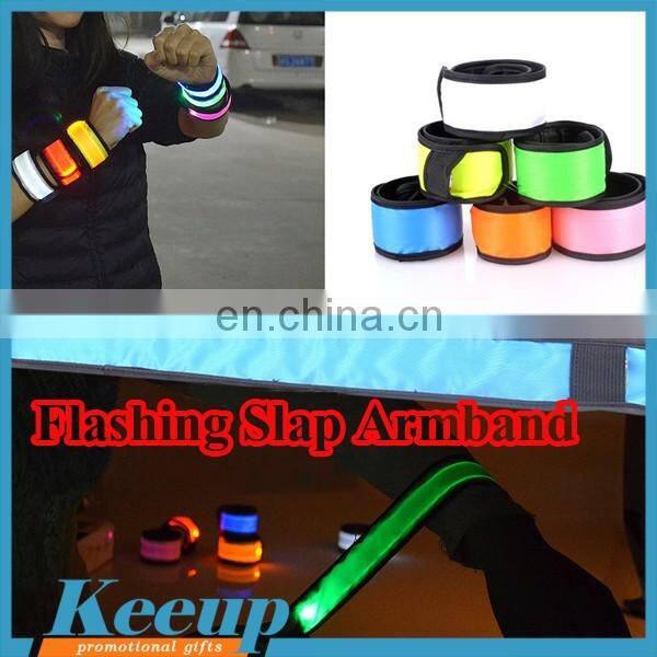 Promotional customized safety LED flashing armband