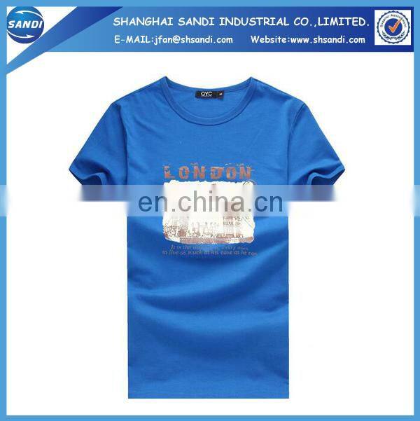 Cheap promotional logo print custom t-shirt